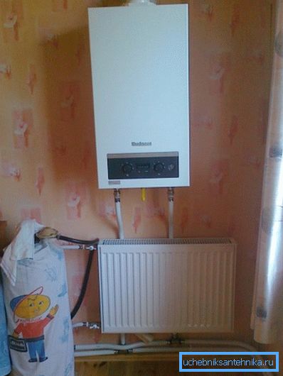 Apartmanda özerk gaz ısıtma. Apartmanda özerk gaz ısıtma.