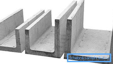 1214 Su drenajı için beton tepsiler