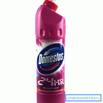 Tuvalet kirliliğinin önlenmesi için Domestos Pink Tuvalet kirliliğinin önlenmesi için Domestos Pink