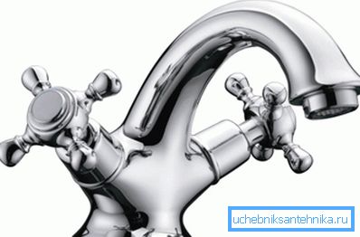 İki valfli lavabo bataryası İki valfli lavabo bataryası