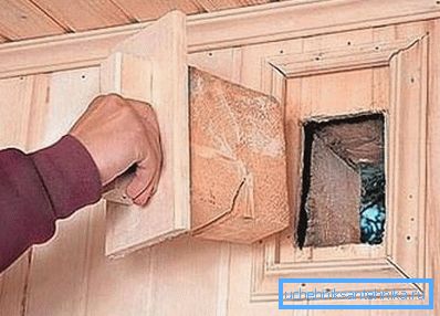 Ahşap banyoda doğal havalandırma kendiniz yapın Ahşap banyoda doğal havalandırma kendiniz yapın