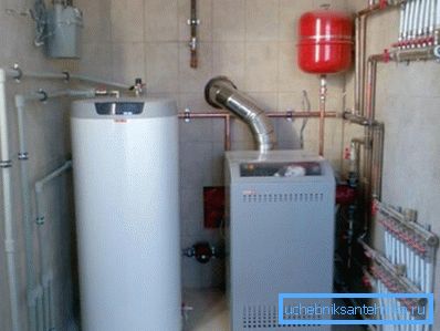 Evde ısıtmanın gaz tesisatı. Evde ısıtmanın gaz tesisatı.