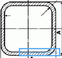 Kare tüpün geometrik parametreleri Kare tüpün geometrik parametreleri