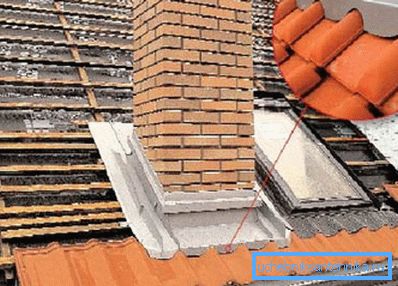 Çatıyı monte etmeden önce çatıdaki su yalıtım boruları Çatıyı monte etmeden önce çatıdaki su yalıtım boruları