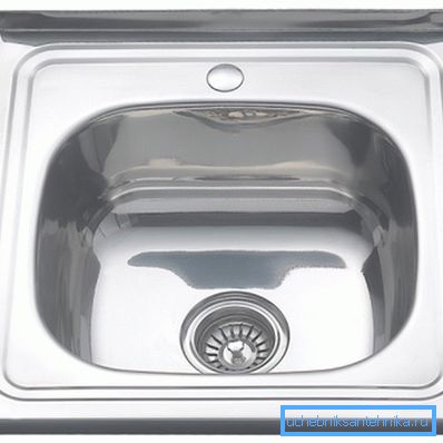 Parlak paslanmaz çelik fatura lavabo 500x500