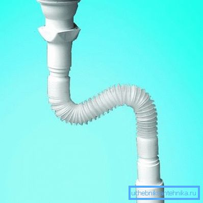 Paslanmaz koruyucu örgü ile oluklu lavabo sifon Paslanmaz koruyucu örgü ile oluklu lavabo sifon