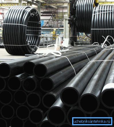 HDPE'den su temini için hazır borular HDPE'den su temini için hazır borular