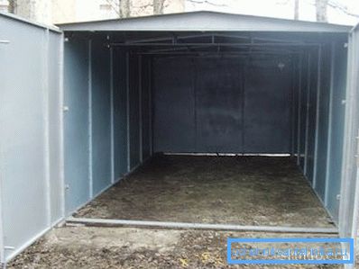 Metalden yapılmış bitmiş garaj Metalden yapılmış bitmiş garaj