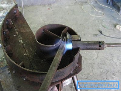Brülörü ısıtın ve bükün Brülörü ısıtın ve bükün