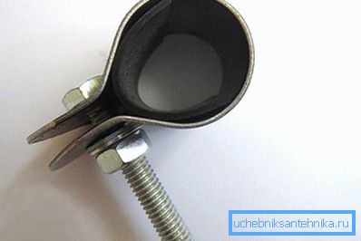 Lastik conta ile metal kelepçe Lastik conta ile metal kelepçe