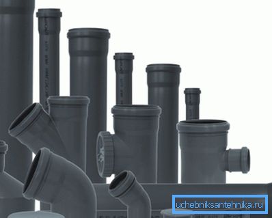 Kanalizasyon montajı için PVC ürünler Kanalizasyon montajı için PVC ürünler