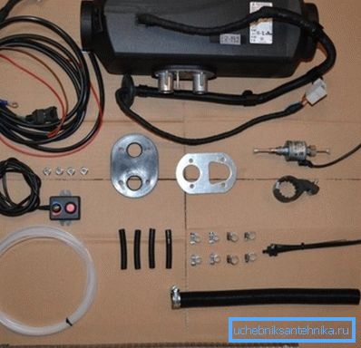 AirTronic hava ısıtıcı için teslimat paketi AirTronic hava ısıtıcı için teslimat paketi