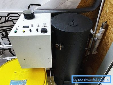 Kurulumdan sonra test için kazan Kurulumdan sonra test için kazan