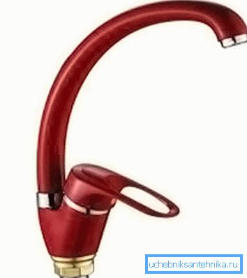Ortak Regülatörlü Kırmızı Lavabo Bataryası