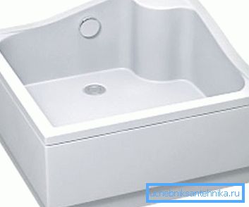 Alt kapaklı kare yüksek duş teknesi 90x90 cm Alt kapaklı kare yüksek duş teknesi 90x90 cm
