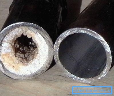 Zamanla boruda oluşan amatör fotoğraf tıkanıklığı Zamanla boruda oluşan amatör fotoğraf tıkanıklığı