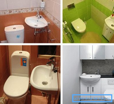 Farklı tipte tuvalet için küçük lavabolar Farklı tipte tuvalet için küçük lavabolar