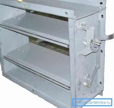 Çok kanatlı deklanşörün mekaniği. Çok kanatlı deklanşörün mekaniği.