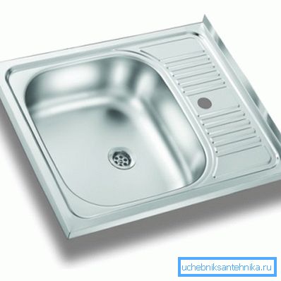 Mutfak 50x60 cm için metal lavabo Mutfak 50x60 cm için metal lavabo