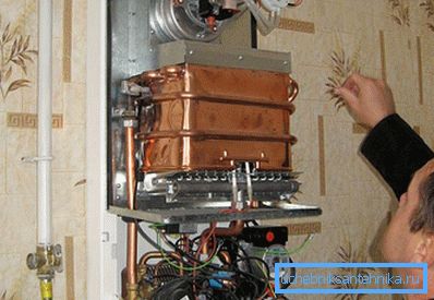 Gaz kolonunun montajı Gaz kolonunun montajı