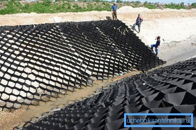 Geogrid kurulumu