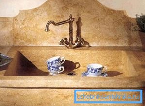 Suni mermerden 60 santimetre mutfak 60 için lavabo
