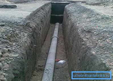 Fotoğrafta - su şebekesini güvenilir bir şekilde koruyacak bir asbest borusu Fotoğrafta - su şebekesini güvenilir bir şekilde koruyacak bir asbest borusu