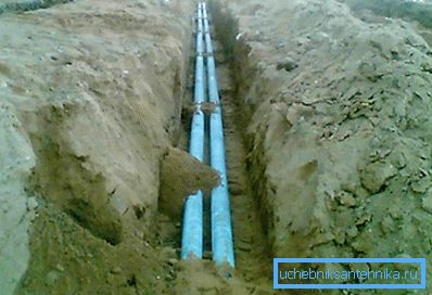 Fotoğrafta - asbest çimento drenajı Fotoğrafta - asbest çimento drenajı