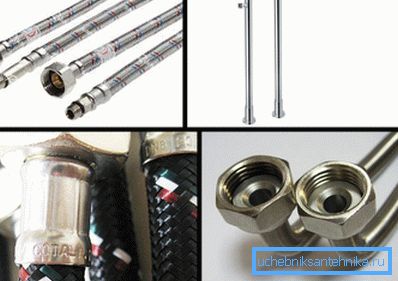 Fotoğrafta - miksere iki tip bağlantı (solda - esnek, sağda - sert) Fotoğrafta - miksere iki tip bağlantı (solda - esnek, sağda - sert)