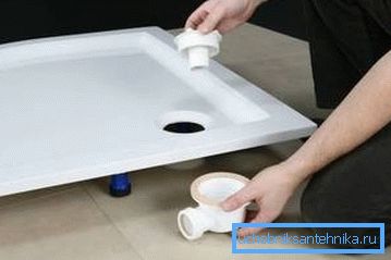 Fotoğrafta - sifonun bağlanması. Fotoğrafta - sifonun bağlanması.