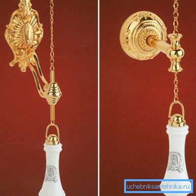 Fotoğrafta: pahalı modellerde, kulplar kendileri bir dekor unsuru ve yetenekli çalışmaları ile ayırt edilir. Fotoğrafta: pahalı modellerde, kulplar kendileri bir dekor unsuru ve yetenekli çalışmaları ile ayırt edilir.