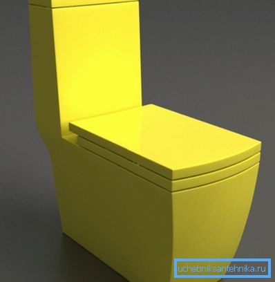 Fotoğrafta: sarı bir tuvalet, koyu renklerde iç için mükemmel bir tamamlayıcı olabilir. Fotoğrafta: sarı bir tuvalet, koyu renklerde iç için mükemmel bir tamamlayıcı olabilir.