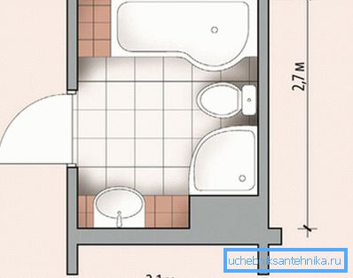 Sorun yaşanmayan küçük bir alanda duş ve banyo Sorun yaşanmayan küçük bir alanda duş ve banyo