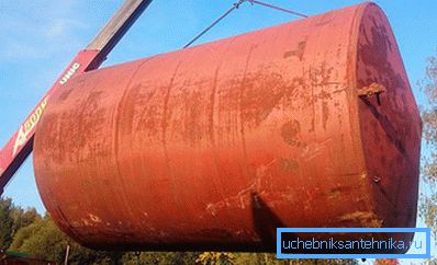 Metalin birikmiş septik tankı