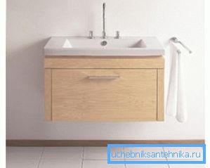 Bir banyo lavabosu ile menteşeli kaideler güvenli bir beton duvara monte edilmelidir Bir banyo lavabosu ile menteşeli kaideler güvenli bir beton duvara monte edilmelidir