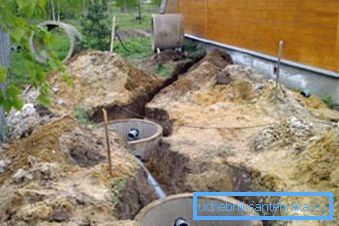 Betonarme halkalardan oluşan bir septik tankın düzenlenmesi. Betonarme halkalardan oluşan bir septik tankın düzenlenmesi.