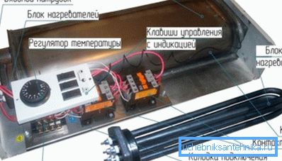 Elektrikli ısıtıcının ana parçaları. Elektrikli ısıtıcının ana parçaları.