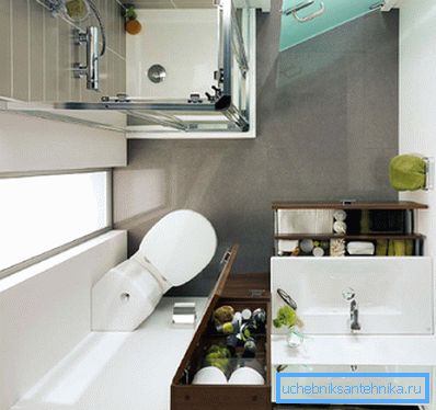Kompakt banyo için mükemmel çözüm Kompakt banyo için mükemmel çözüm