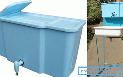 Plastik yazlık lavabolu. Plastik yazlık lavabolu.