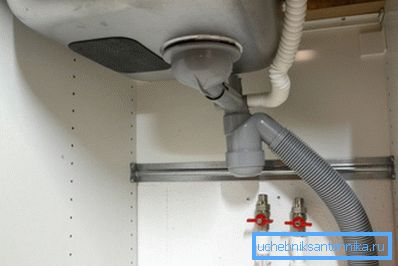 Mutfak lavabosunun altında.