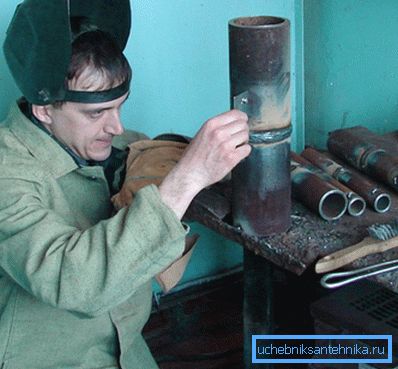 Hazırlık çalışmaları ve boru kaynağı Hazırlık çalışmaları ve boru kaynağı