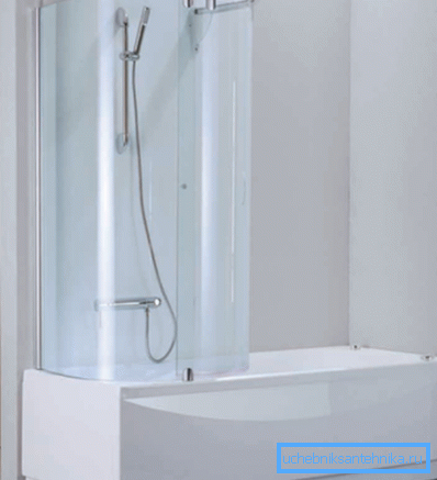 Banyo bazında yarım daire kabin. Banyo bazında yarım daire kabin.
