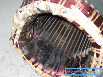 Stator sargısının aşırı ısınmasının sonuçları. Stator sargısının aşırı ısınmasının sonuçları.