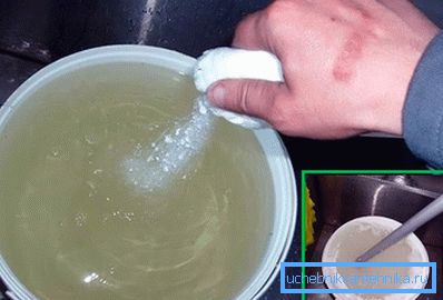 Çöp kutusu için karışımın hazırlanması Çöp kutusu için karışımın hazırlanması