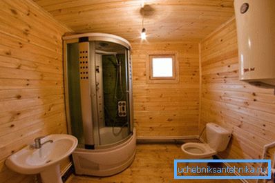Yeterli alana sahip kombine banyo ekipmanı örneği Yeterli alana sahip kombine banyo ekipmanı örneği