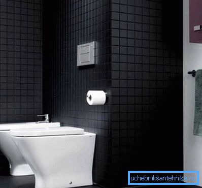 Tuvalete sahip bir banyo örneği Tuvalete sahip bir banyo örneği