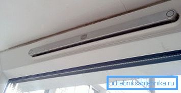 Pencere çerçevesindeki besleme kanalı Pencere çerçevesindeki besleme kanalı