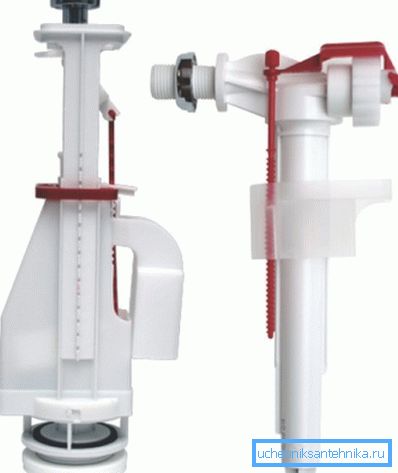Bir basmalı düğme tahliye mekanizması ve bir şamandıra kapısı valfinden oluşan en basit kit. Bir basmalı düğme tahliye mekanizması ve bir şamandıra kapısı valfinden oluşan en basit kit.
