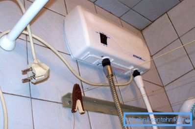 Akışlı elektrikli duş su ısıtıcısı