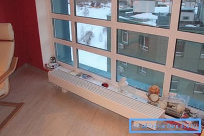 Isıtma radyatörü ve tam duvarlı cam Isıtma radyatörü ve tam duvarlı cam